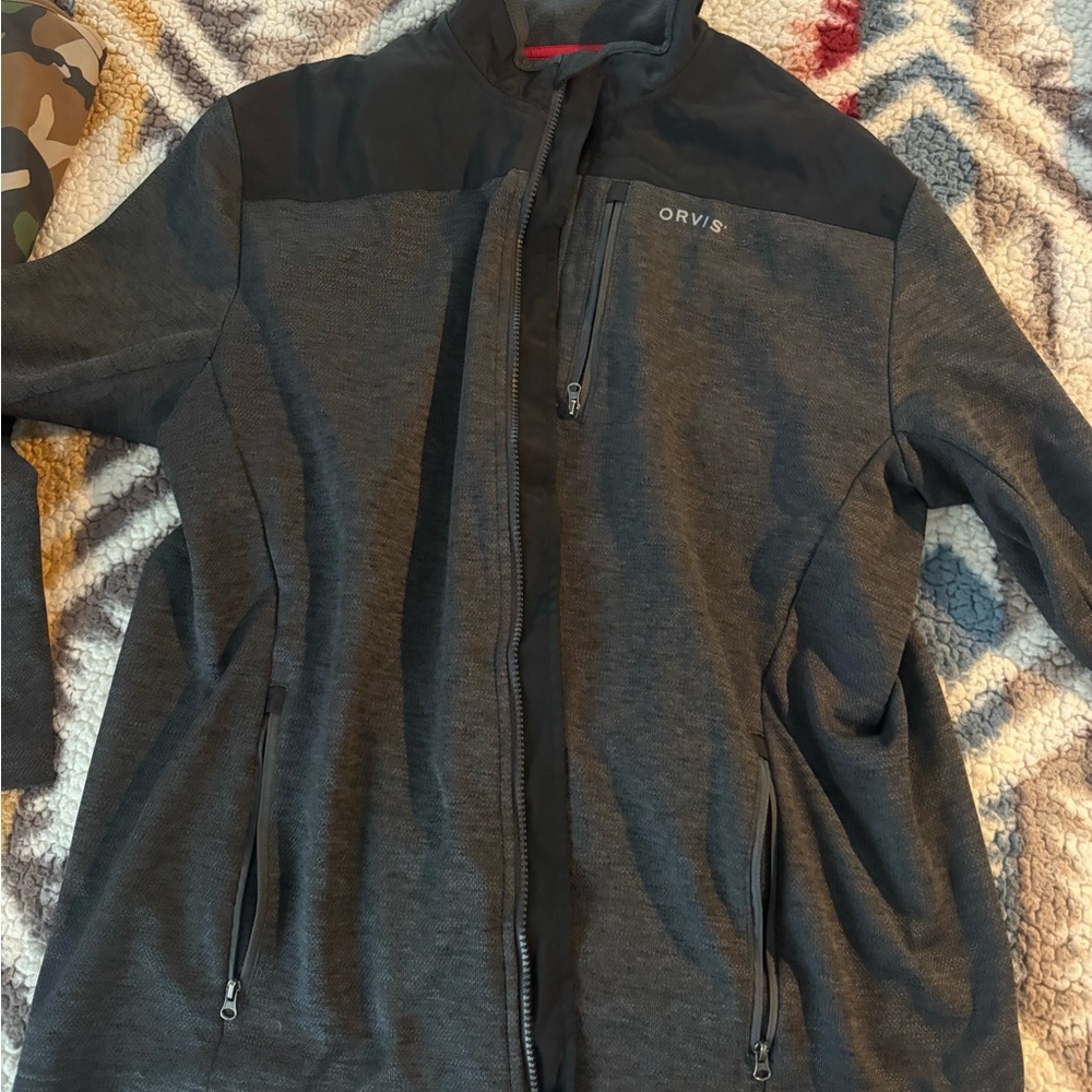 Orvis Men's Charcoal and Black Lightweight Jacket